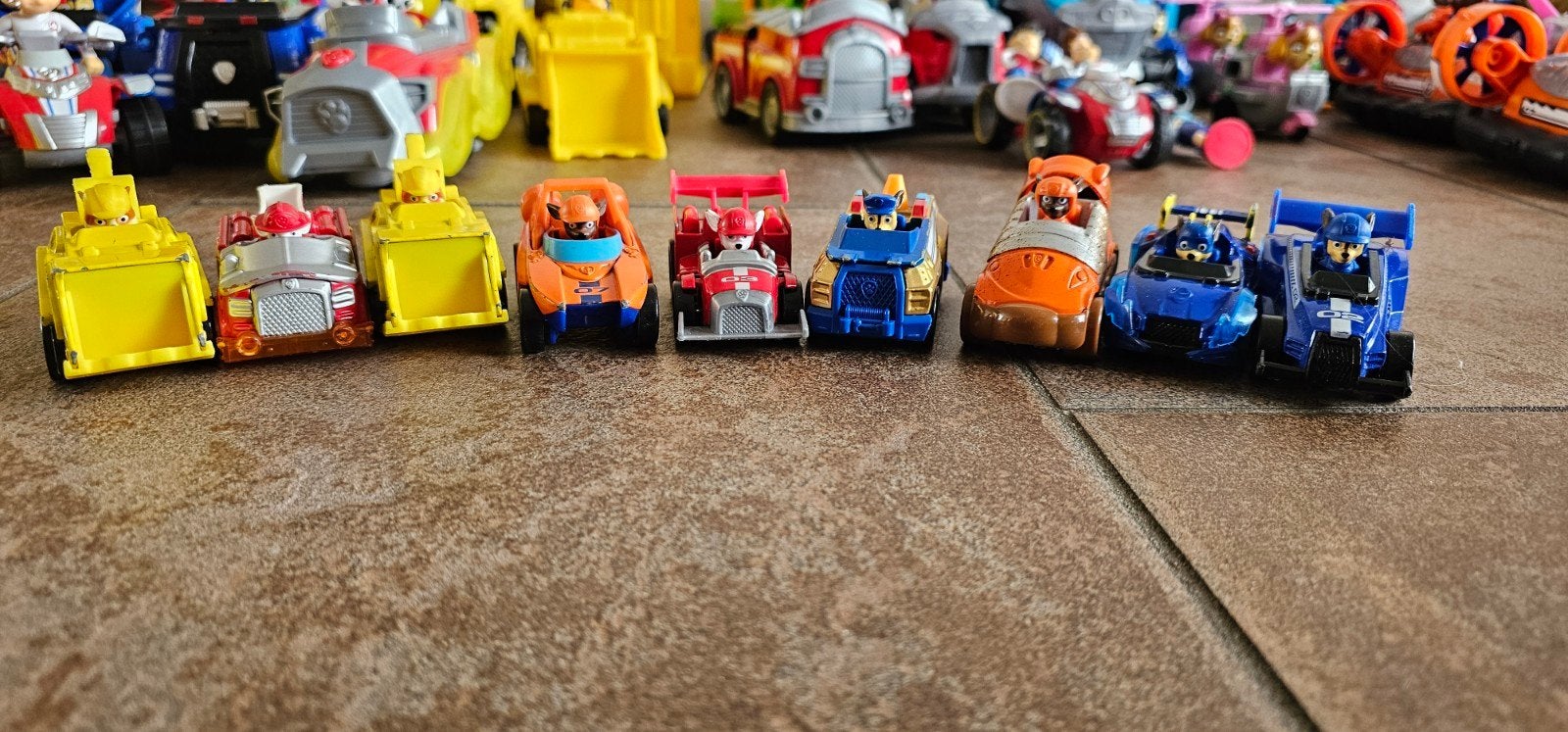 9 kleine PAW Patrol auto's - Speelgoed set, Ophalen of Verzenden, Gebruikt