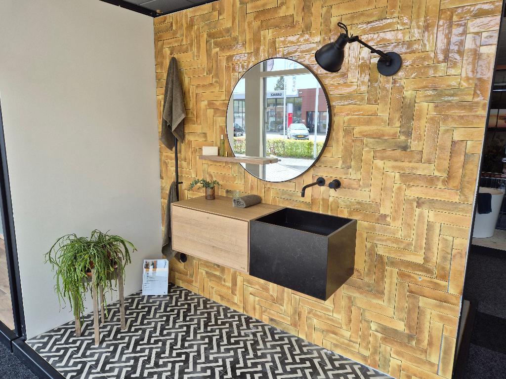 Looox badmeubel met Silestone Wash Basin, Ophalen, 100 tot 150 cm, Overige typen, Zo goed als nieuw