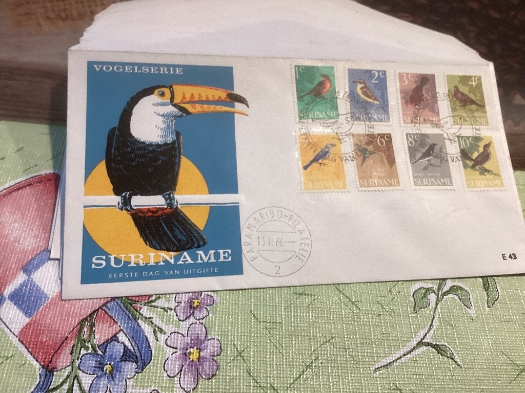 No4883 Suriname E43 Heb ook Nederland jaargangen fdc 1963, Postzegels en Munten, Ophalen, Onbeschreven, Rest van de wereld