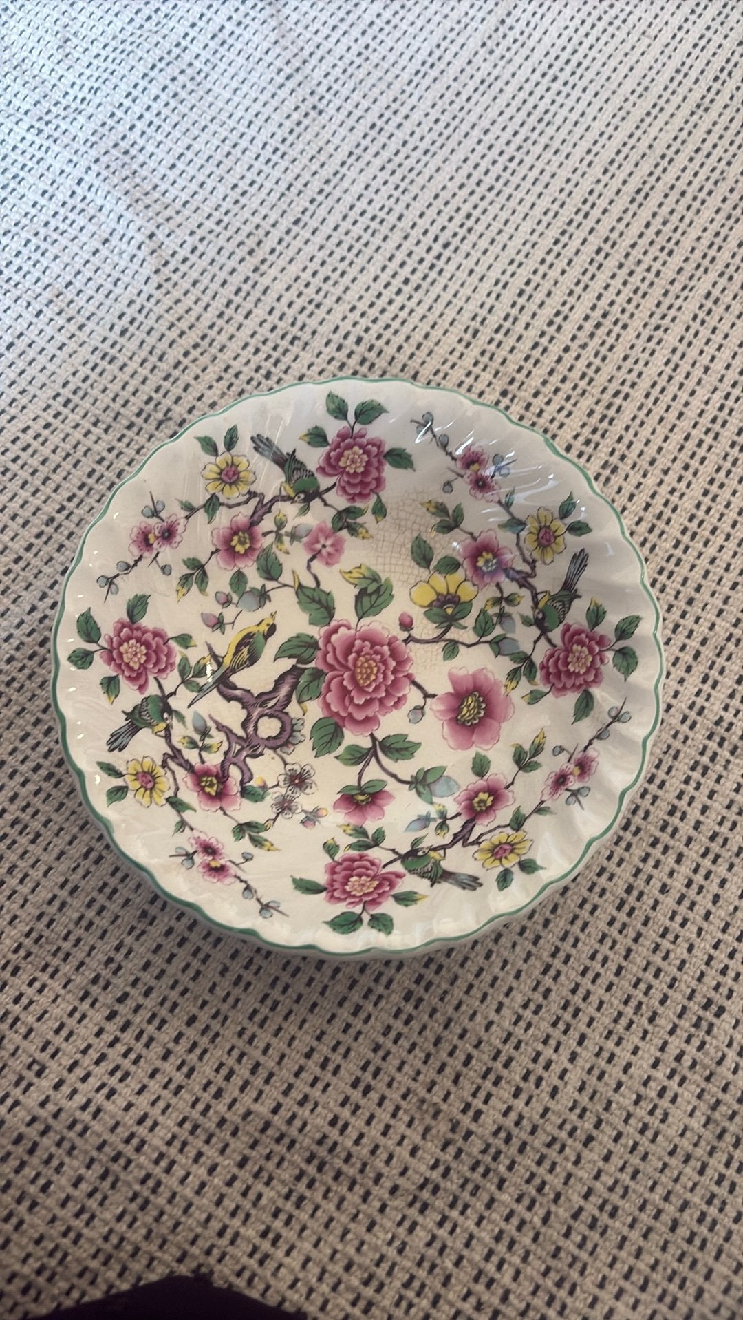 Old Foley James Kent 'Chinese Rose' schaal antiek vintage, Antiek en Kunst, Ophalen