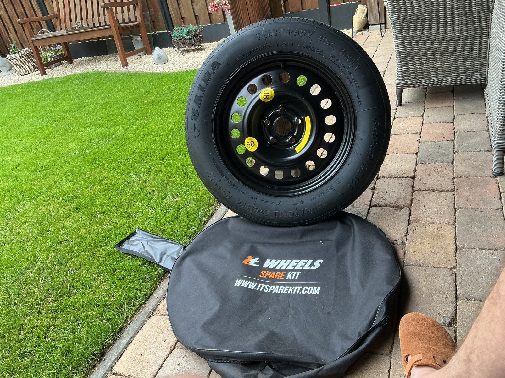 Reservewiel 155/90R17, Overige, 155 mm, Banden en Velgen, Nieuw