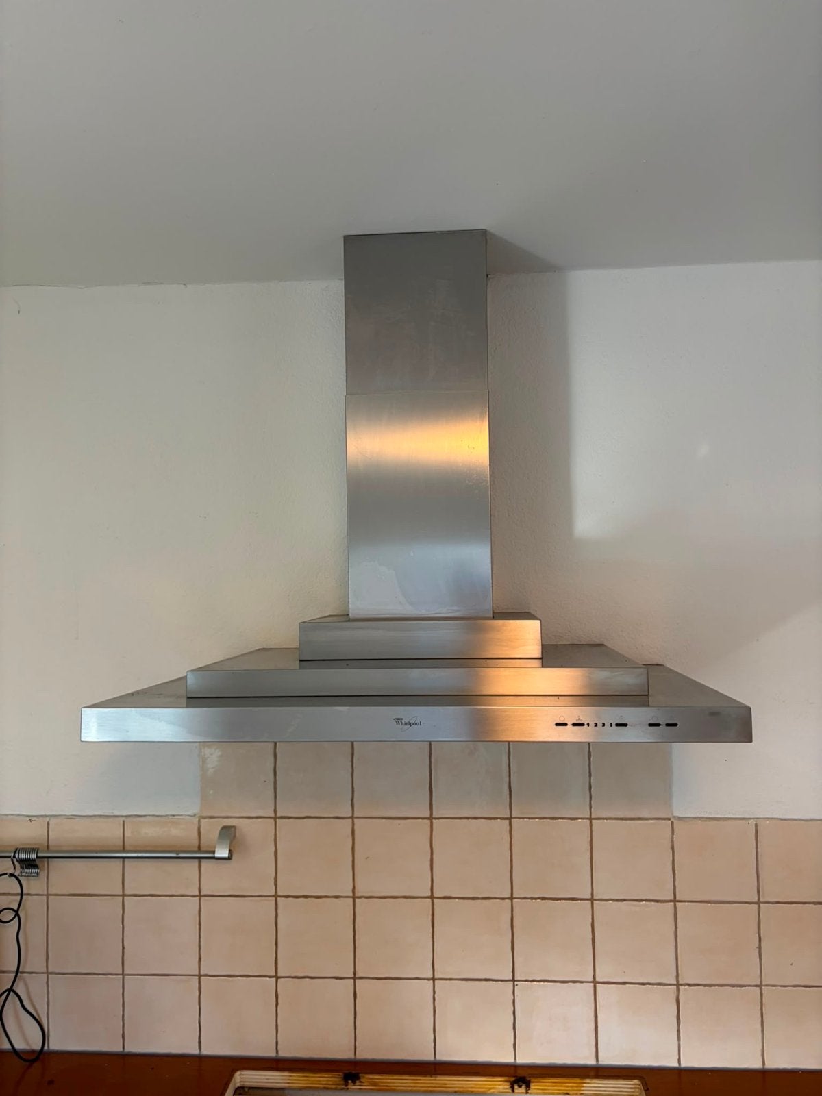 Afzuigkap Whirlpool AKR 904/1 IN, Witgoed en Apparatuur, Ophalen, Gebruikt, Wandschouwkap, Vrijstaand