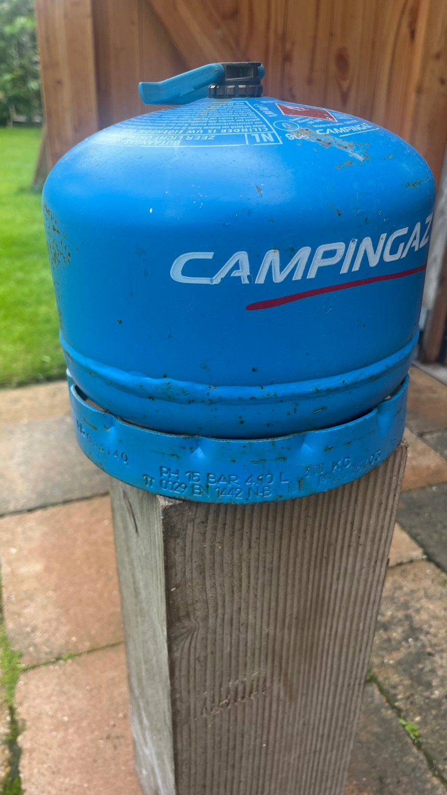 Camping Gaz fles 4.1liter/ 3 kg en kookstel, Ophalen, Gebruikt