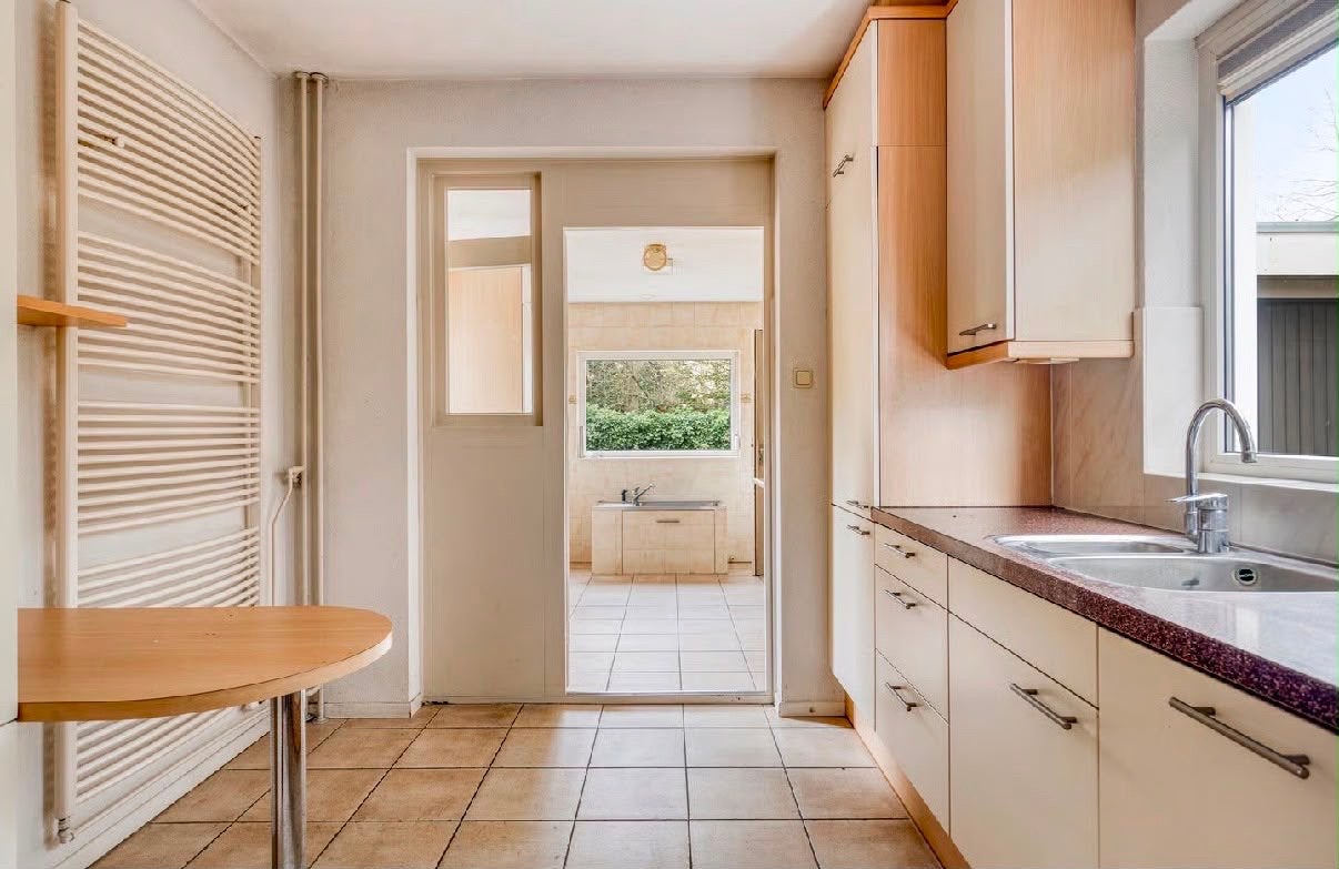 Complete keuken met inbouwapparatuur, Ophalen, Gebruikt, Graniet of Steen, Enkelwandige keuken