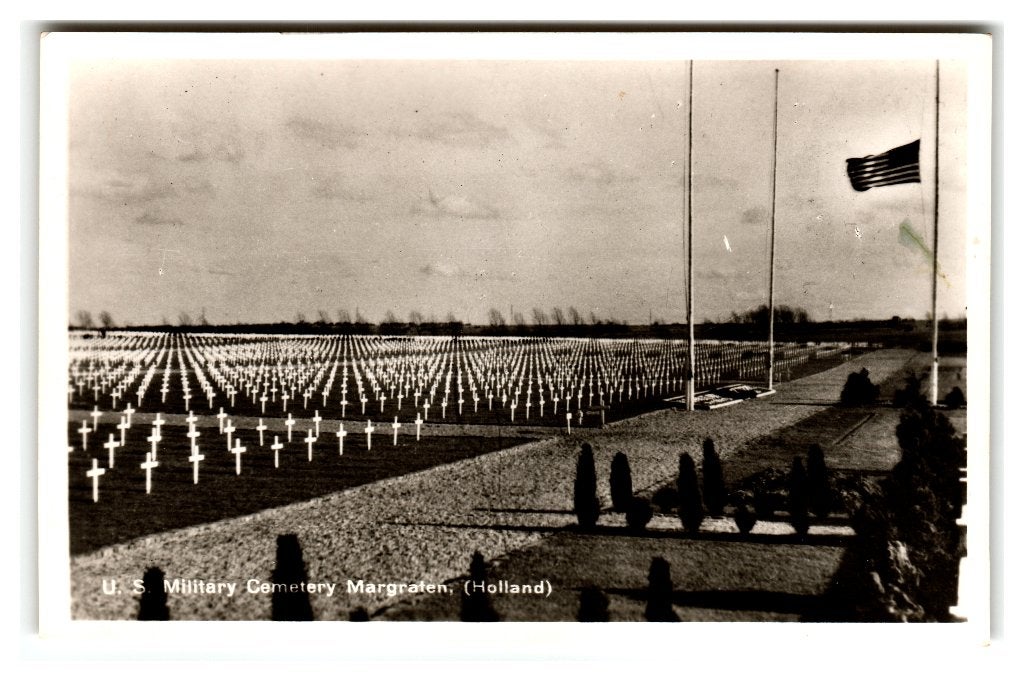 Margraten, U. S. Military Cemetery Margraten, Verzenden, 1940 tot 1960, Ongelopen, Limburg