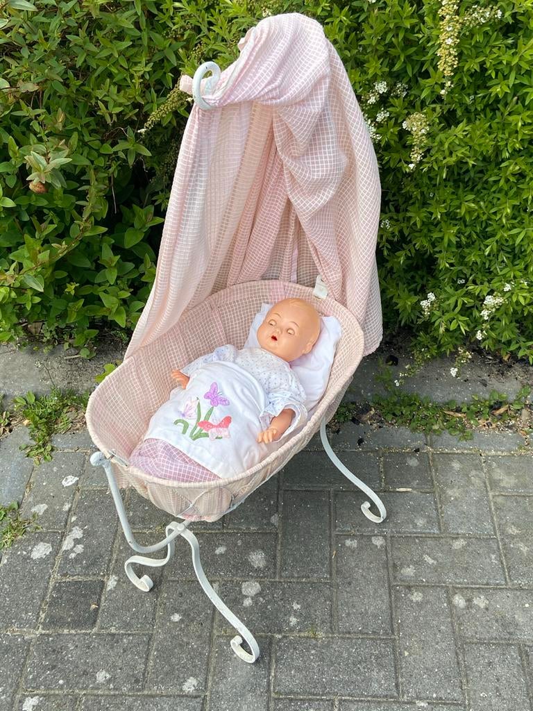 Antieke Poppenwieg / Schommelwieg - ca. 1900, Kinderen en Baby's, Speelgoed | Overig, Gebruikt, Meisje, Ophalen