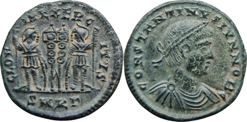 Follis 332 tot 335, Rome, Constantijn II, Postzegels en Munten, Ophalen of Verzenden, Italië, Losse munt