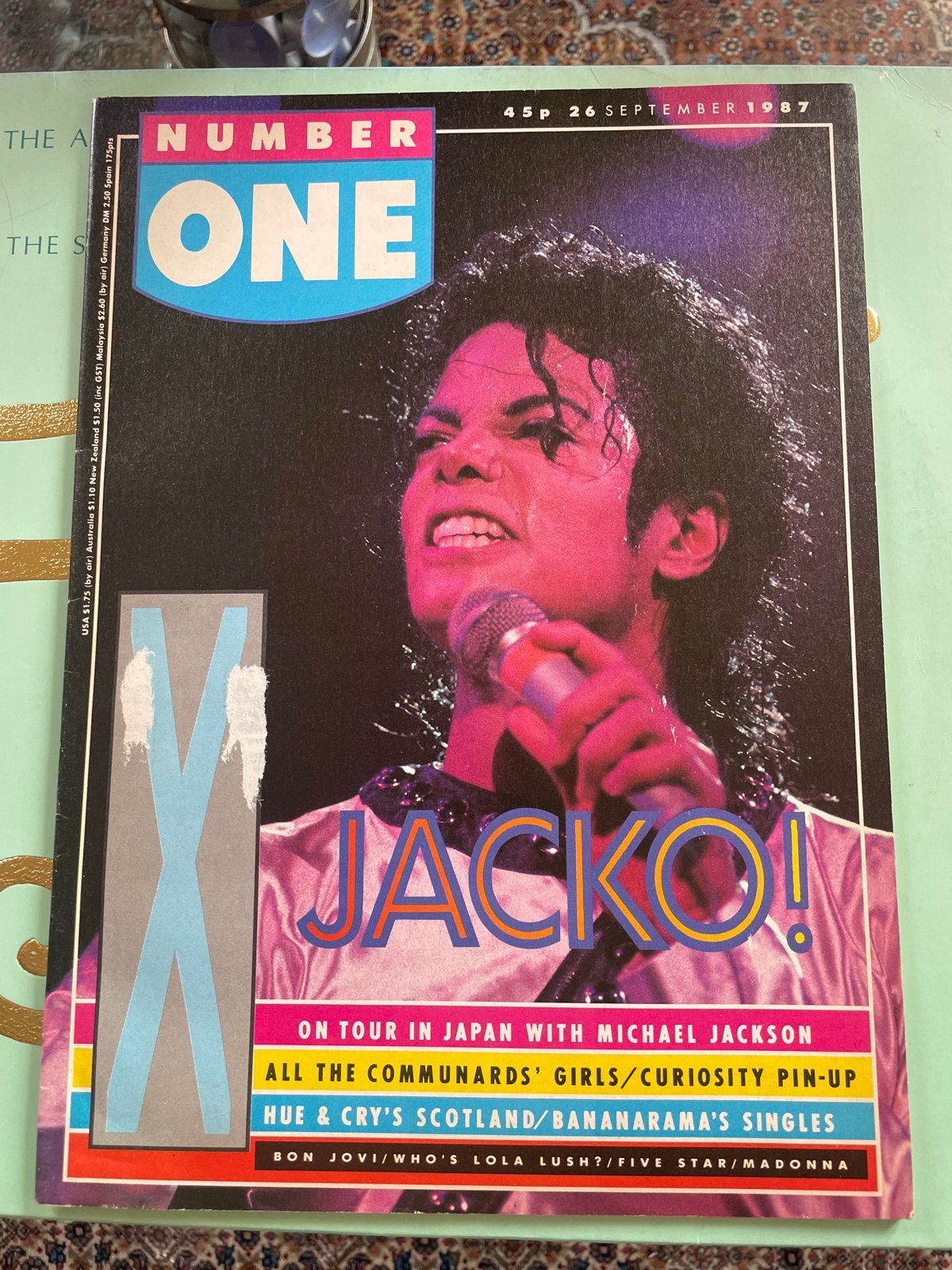 Muziek tijdschrift Number One uit 1987 met Michael Jackson, Ophalen of Verzenden, Zo goed als nieuw, Muziek, Film of Tv