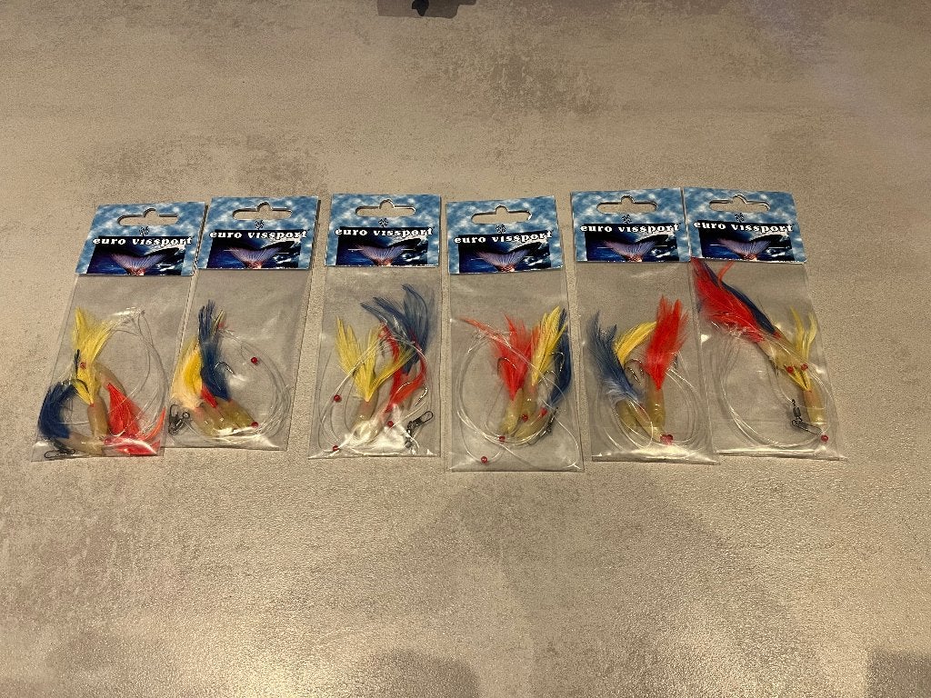 adv 256 / NIEUW set 6 pakjes paternosters, Watersport en Boten, Hengelsport | Zeevissen, Ophalen of Verzenden, Nieuw, Haak