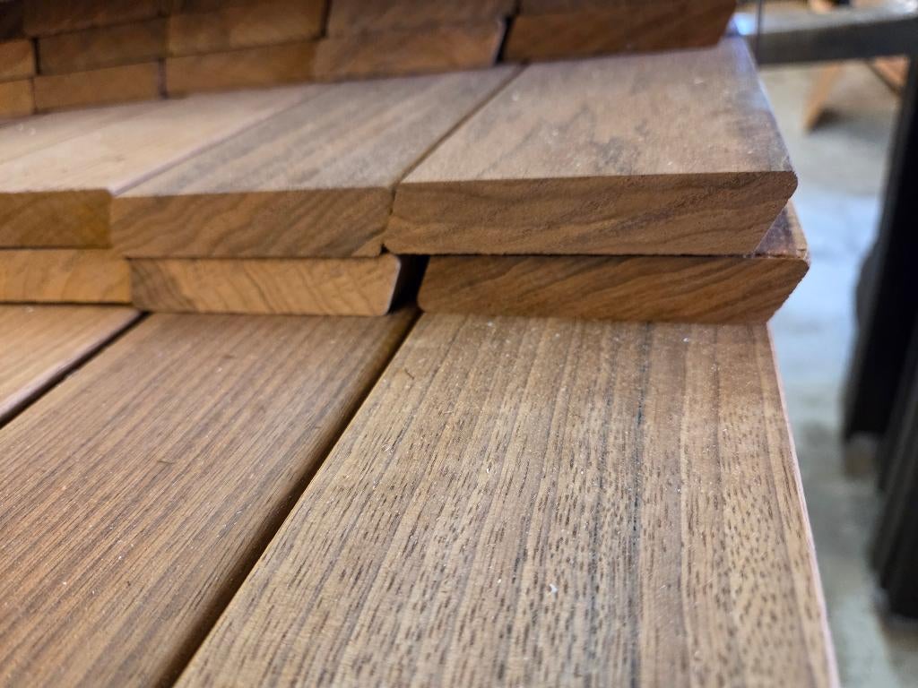 17 m2 Rhombusprofiel - hardhout - nr: HP39, Ophalen, Planken, Nieuw, Hardhout