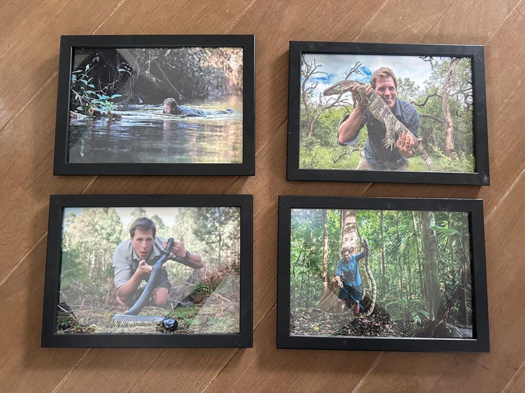 Fotolijstjes met Freek Vonk foto’s, Huis en Inrichting, Woonaccessoires | Lijsten, Ophalen, Zo goed als nieuw, Hout, Minder dan 50 cm