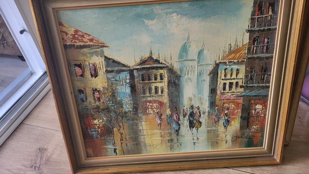 Leuk oil schilderij  denk van Paris, Ophalen
