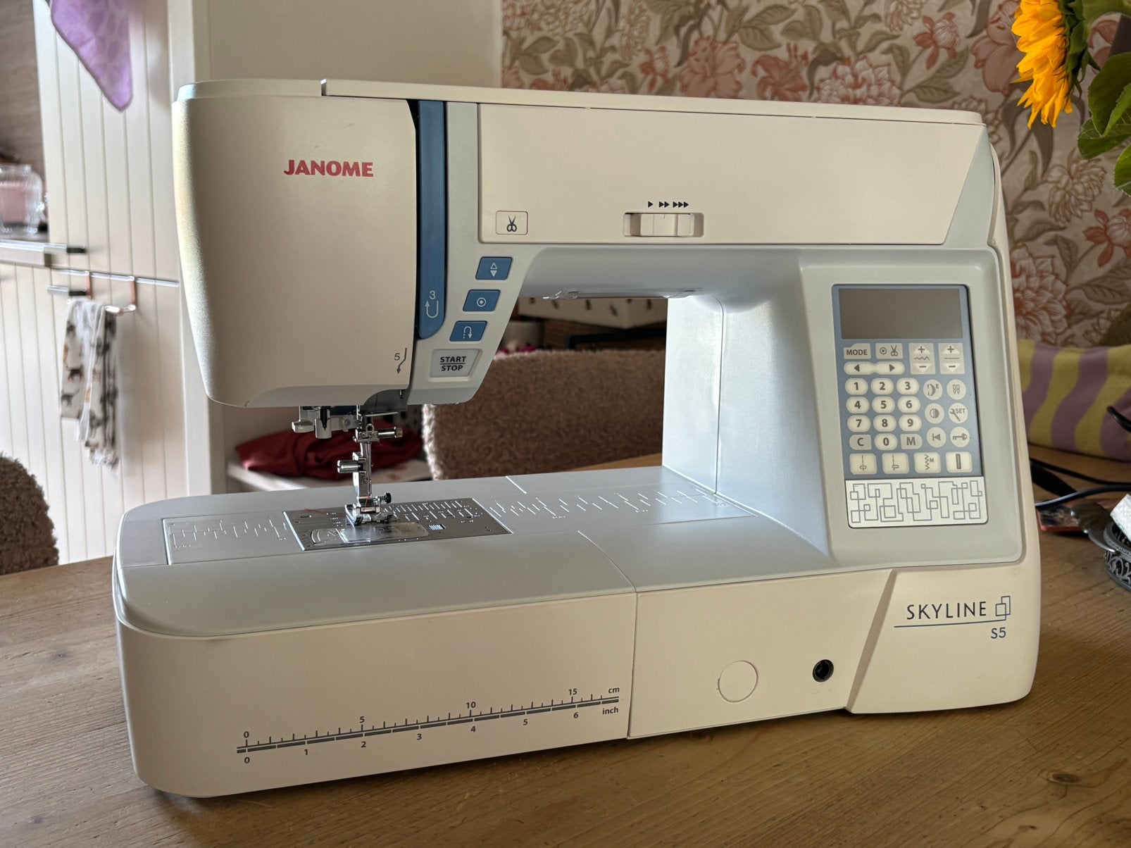 Janome Skyline S5 Naaimachine met vele Extra's, Ophalen, Gebruikt, Naaimachine, Janome