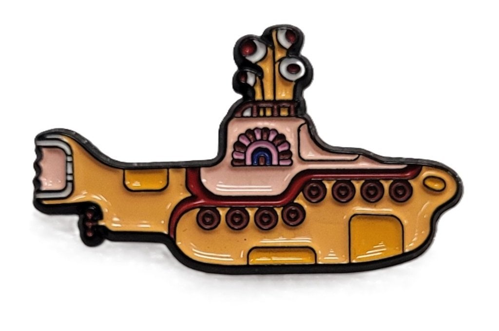 The Beatles Yellow Submarine pin van metaal speldje speld, Info@deconoord.nl, Deco Noord, Nieuw, Ophalen of Verzenden