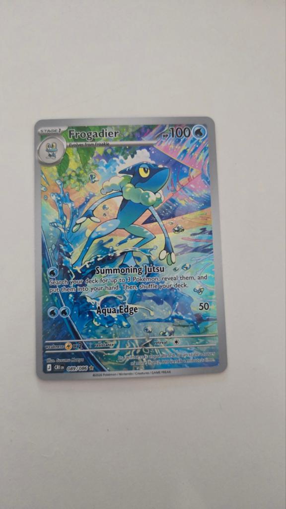 Pokémon Kaart: Frogadier 089/086 (Full Art, Foil), Ophalen of Verzenden, Zo goed als nieuw, Losse kaart, Foil