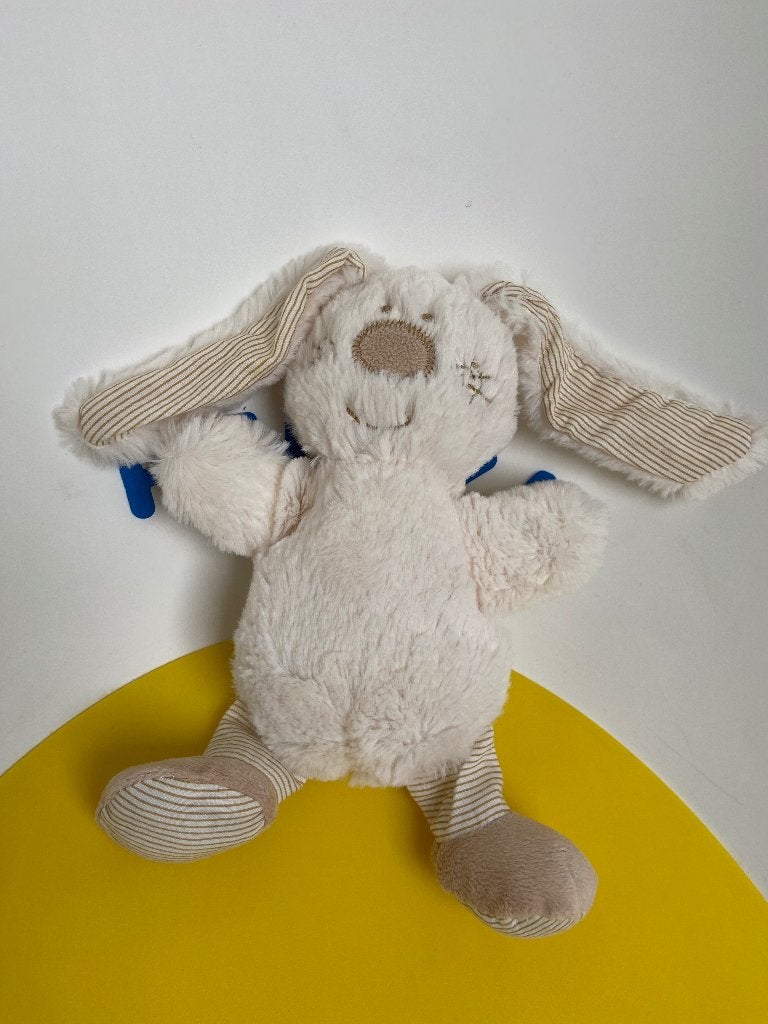K2220 konijn konijntje wit draadjesstof merk onbekend, Kinderen en Baby's, Speelgoed | Knuffels en Pluche, Ophalen of Verzenden