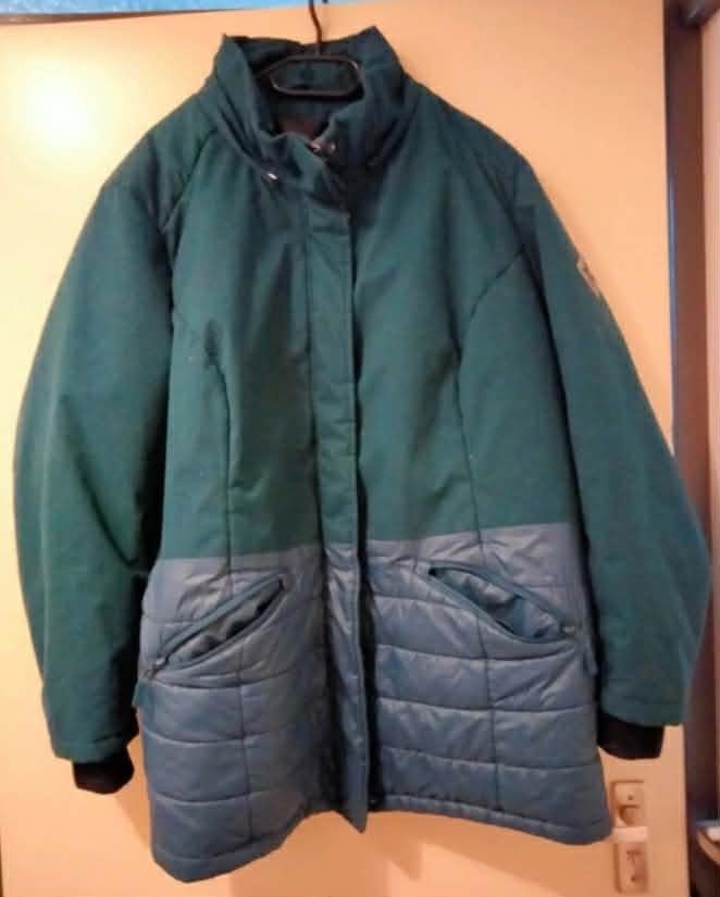Nette lange winterjas, Kleding | Dames, Jassen | Winter, Ophalen, Blauw, Maat 46/48 (XL) of groter, Zo goed als nieuw