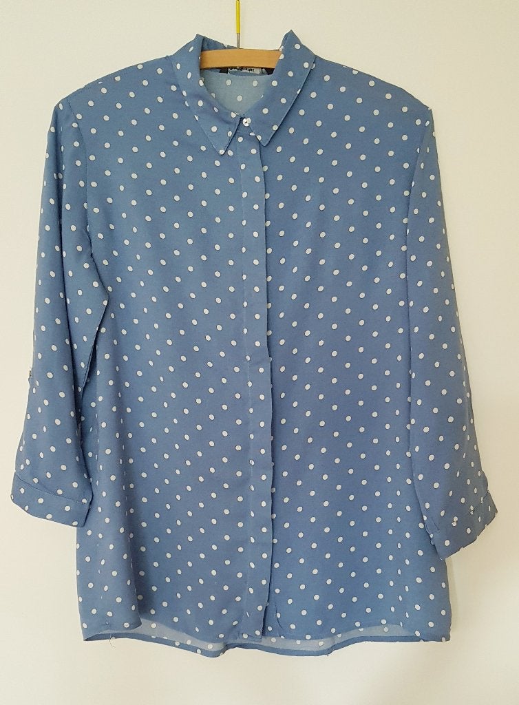 BLOES STRADIVARIUS MAAT S, Blauw, Ophalen of Verzenden, Zo goed als nieuw, Maat 36 (S)
