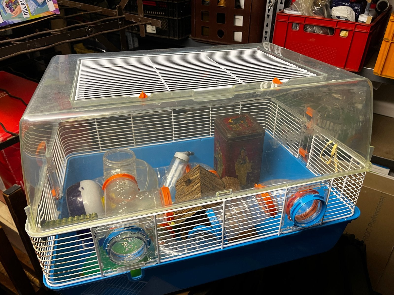 Hamster knaagdier hok kooi, Minder dan 75 cm, Zo goed als nieuw, Ophalen, Minder dan 60 cm