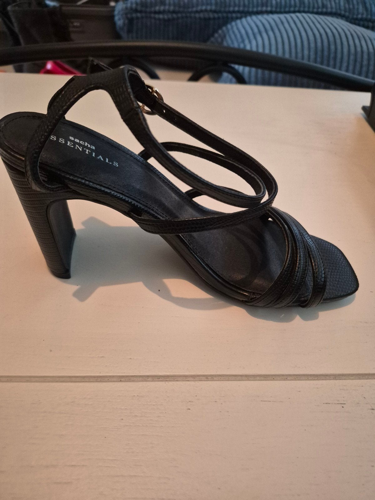 Zwarte Sacha Essentials sandalen met hak - Maat 36, Sacha Essentials, Zwart, Zo goed als nieuw, Sandalen of Muiltjes