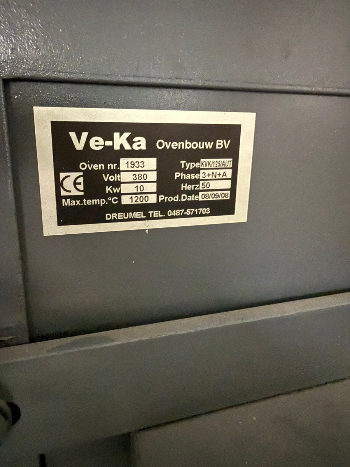 Veka Keramiekoven Deur, stapelmateriaal, stookcomputer, Ophalen, Zo goed als nieuw, Minder dan 45 cm