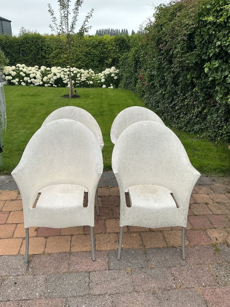 4 x stoel Lord Yo van Driade Philippe Starck, Ophalen, Gebruikt, Eenvoudig, functioneel, Wit