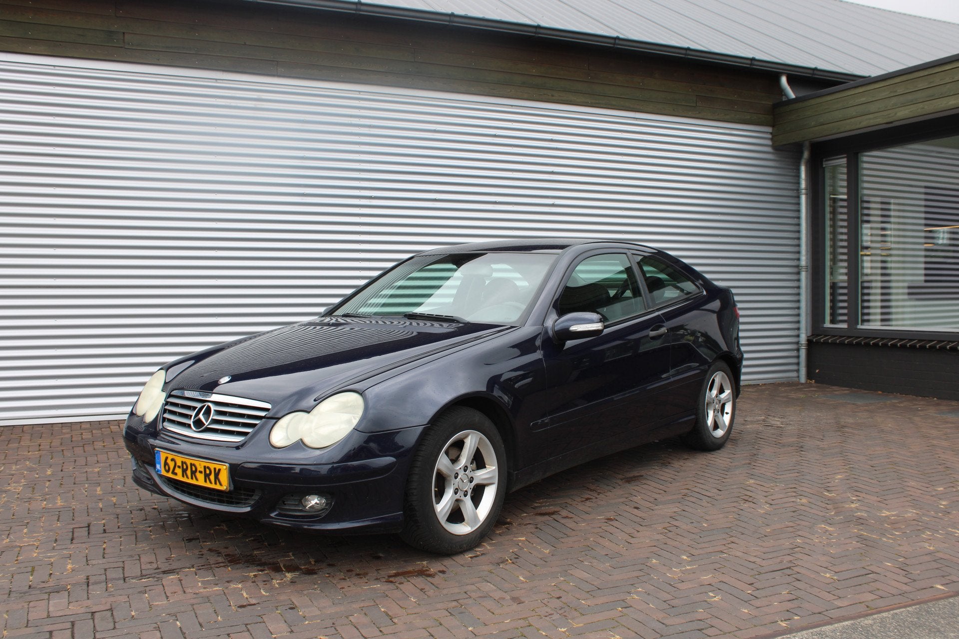 Mercedes-Benz C-Klasse Sportcoupe 180 K. (bj 2006), Auto's, 13 km/l, Gebruikt, Zwart, 1796 cc