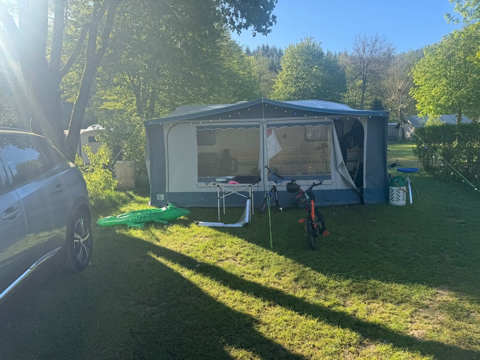 Voortent voor caravan - Gebruikt, Ophalen, Gebruikt