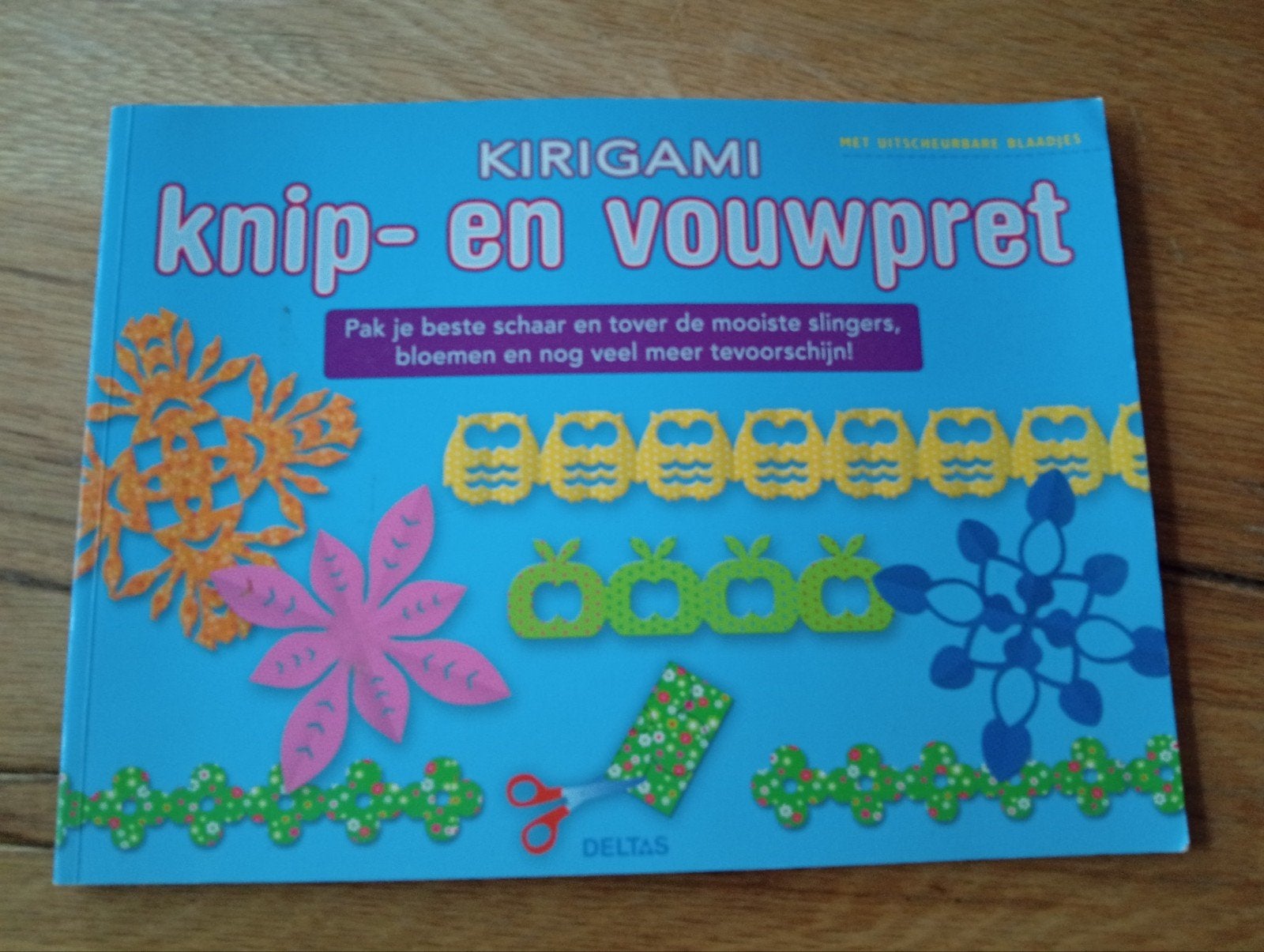 Kirigami Knip- en Vouwpret - Knutselboek, Gebruikt, Papier of Karton, Deltas, Meerkleurig