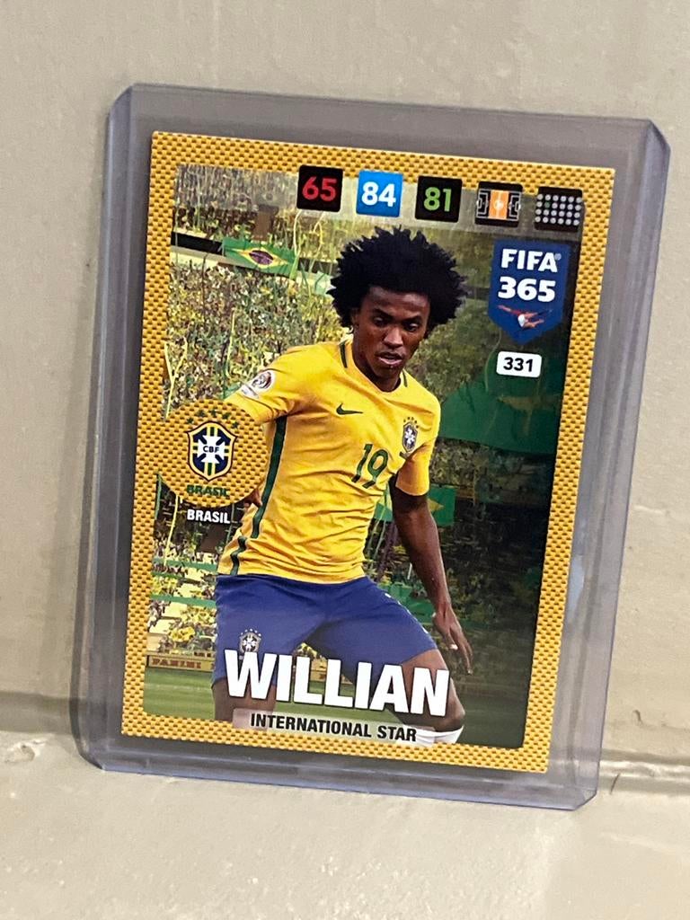 Panini FIFA 365 Adrenalyn XL Willian Spelerskaart, Ophalen of Verzenden, Zo goed als nieuw, Buitenlandse clubs, Spelerskaart