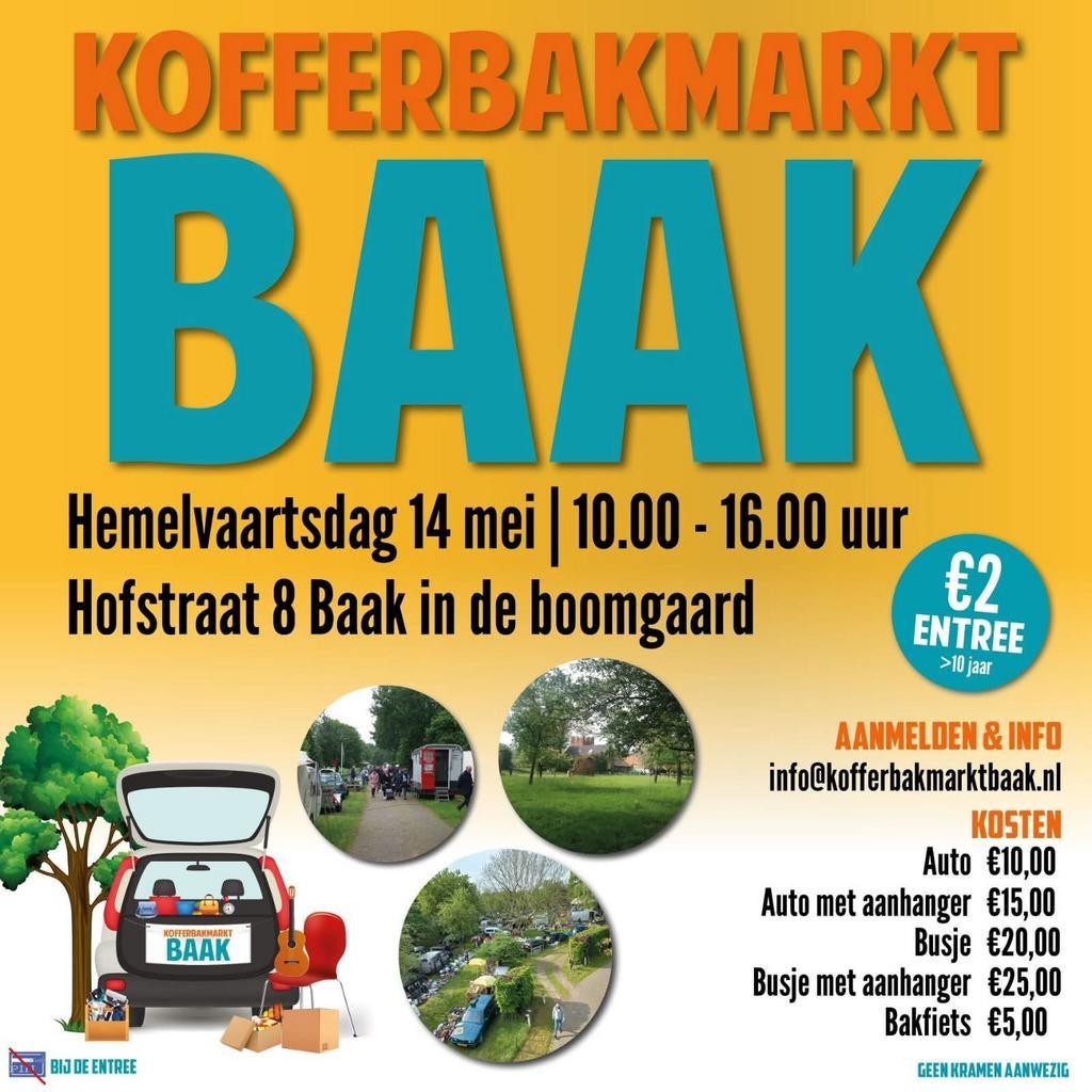 Kofferbakmarkt Baak - Hemelvaart, Ophalen, Gebruikt