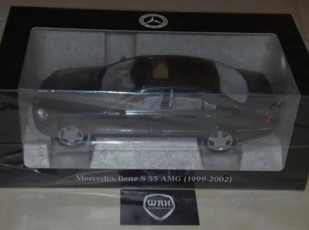 1:18 MERCEDES S55 AMG tectite grey Norev dealer edition WRH, Hobby en Vrije tijd, Modelauto's | 1:18, Verzenden, Zo goed als nieuw