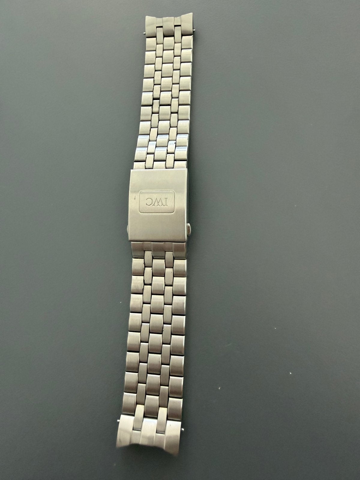 IWC originele stalen Pilot band, Ophalen of Verzenden, Zo goed als nieuw, Leer, Overige merken