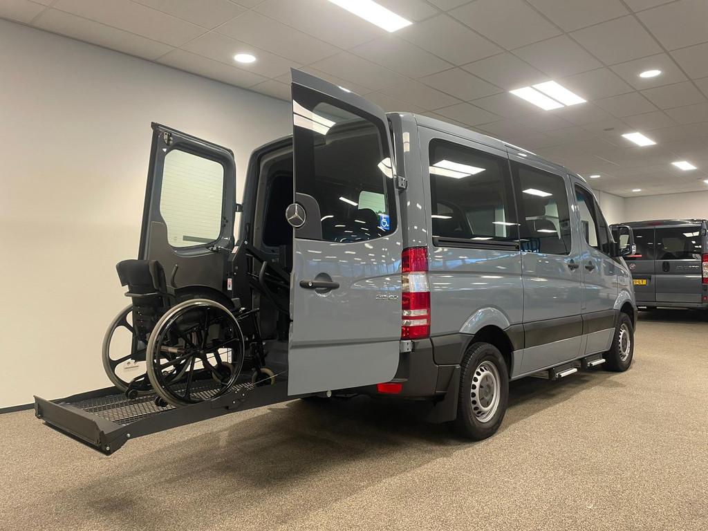 Mercedes-Benz Sprinter L1H1 Rolstoelbus Automaat, Auto's, Bestelauto's, Automaat, Euro 5, Stof, Gebruikt