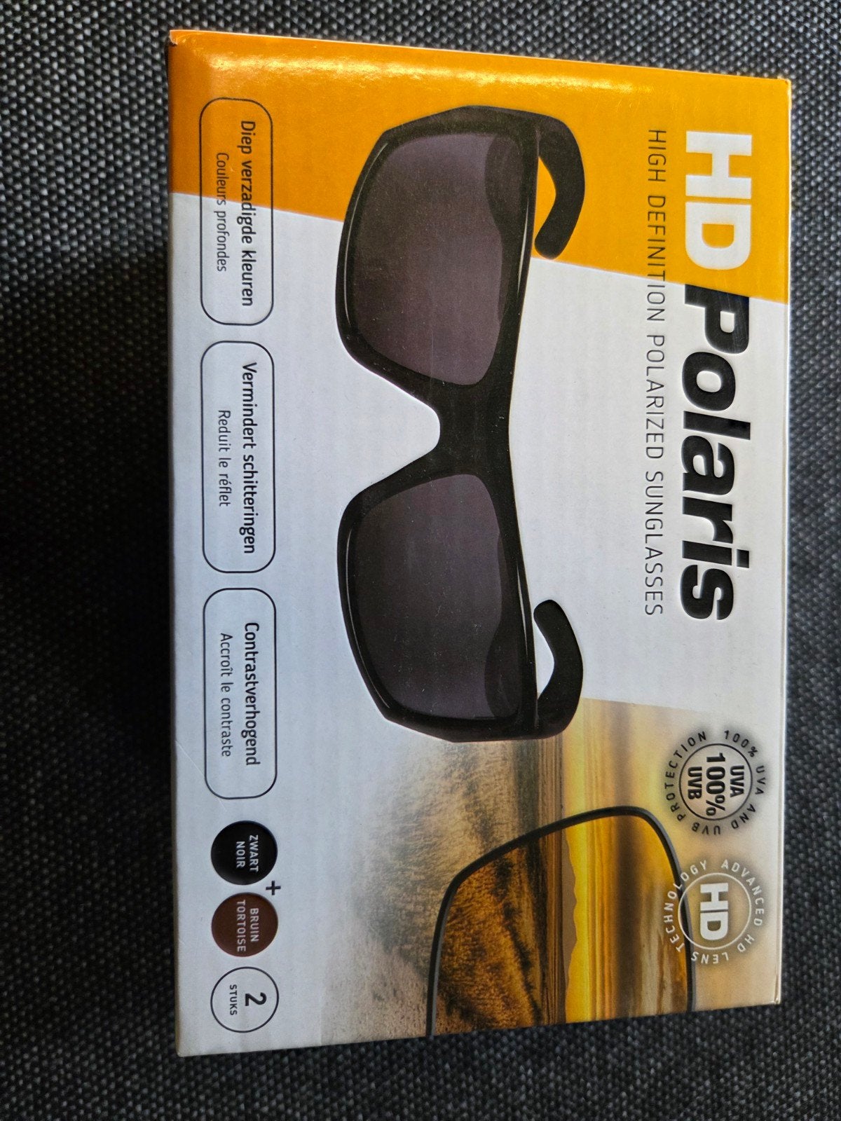 HD Polaris Gepolariseerde 2 Zonnebrillen - 300 stuks, Overige merken, Zonnebril, Zwart, Nieuw