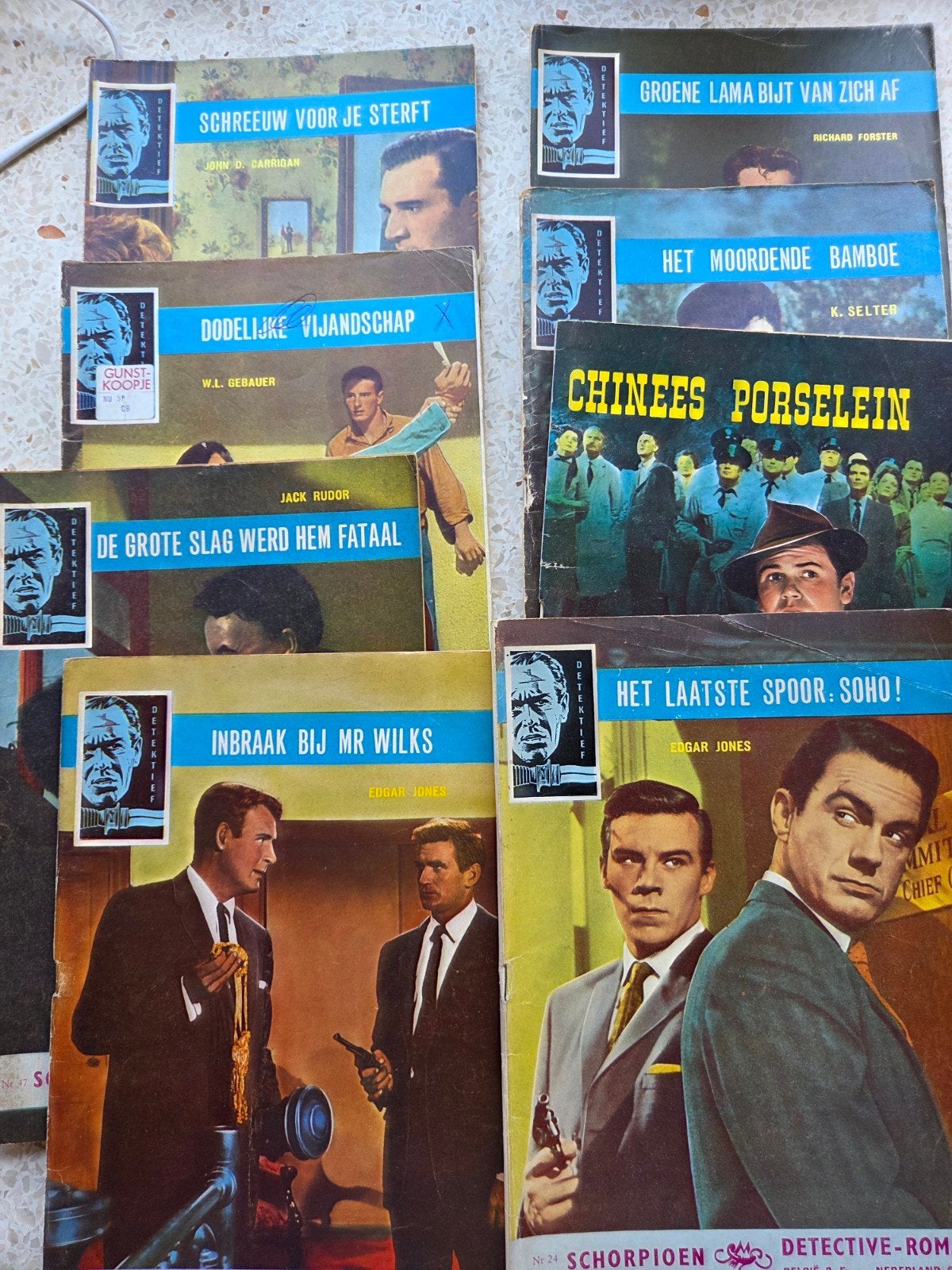 de schorpioen -detective romans 21x, Verzenden, Gelezen