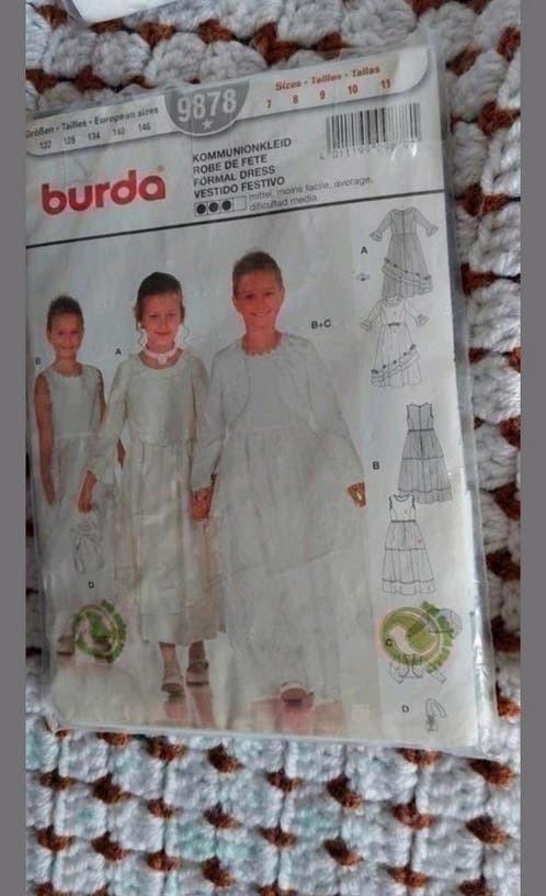 BROCANT BURDA NAAIPATROON MEISJES KOMMUNI JURK +3 x patroon, Overige typen, Kind, Nieuw, Burda