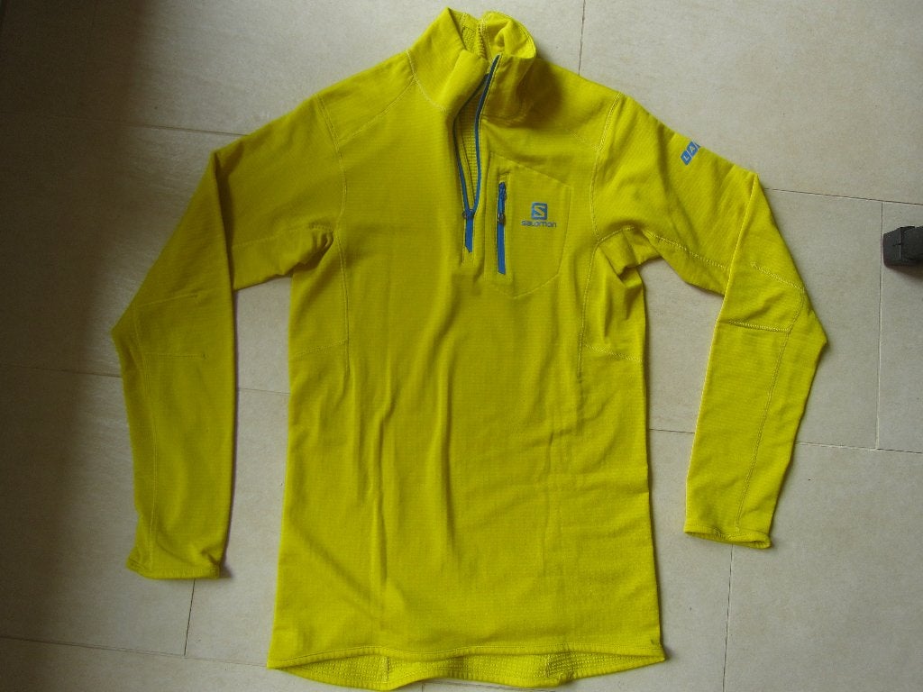 skipully heren /dames SALOMON ATLANTIS  half zip wafel  MT S, Kleding | Heren, Ophalen of Verzenden, Zo goed als nieuw, Trui, Salomon