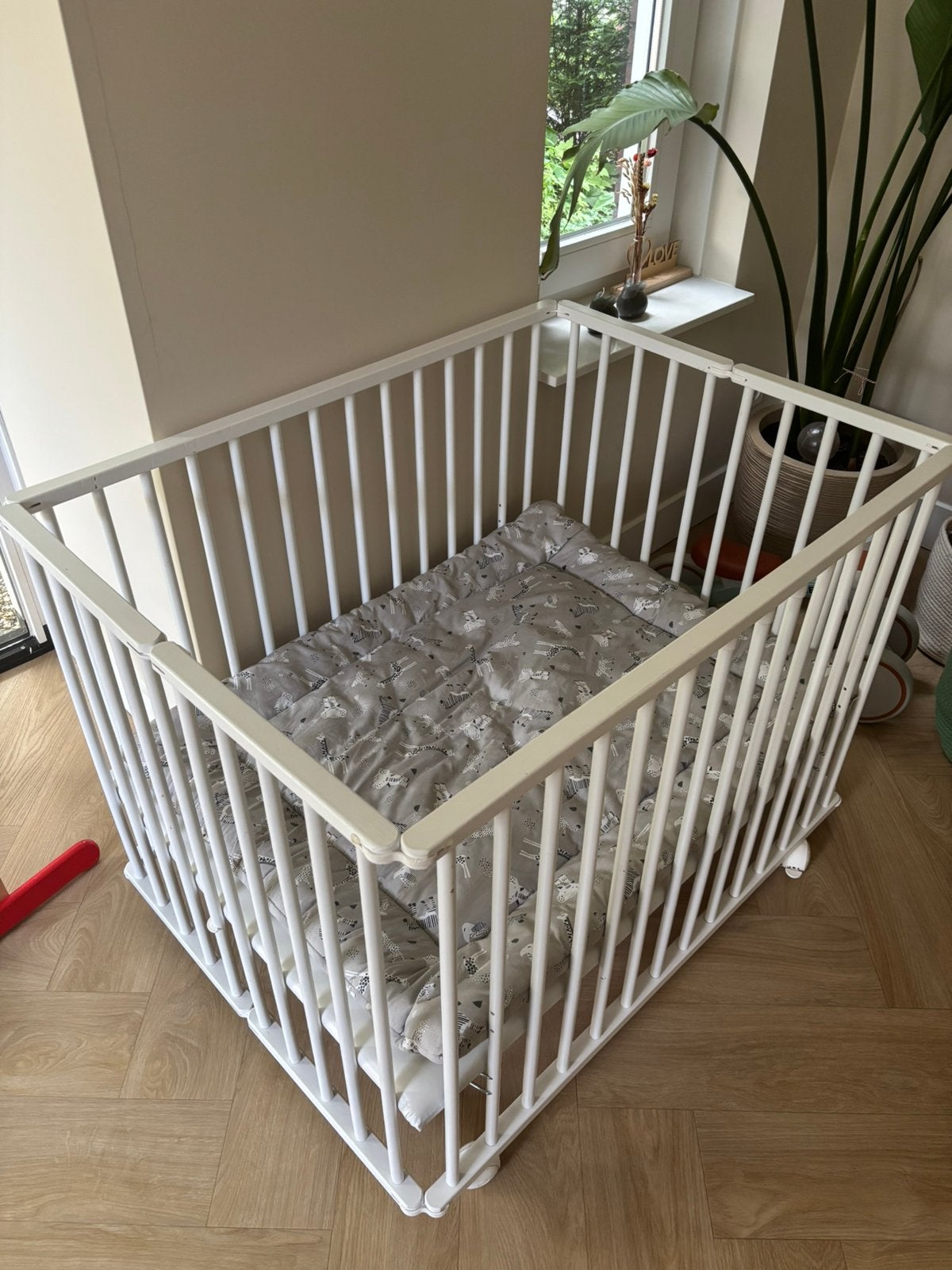 Petit Amelie babybox tigre (includief matras), Kinderen en Baby's, Boxen, Ophalen of Verzenden, Zo goed als nieuw, Rond