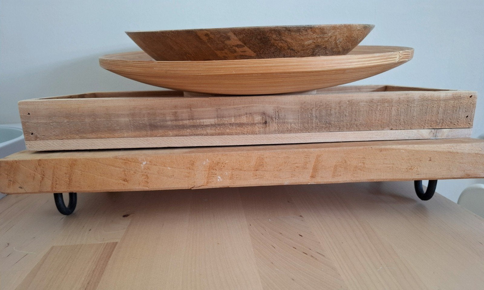 Houten schalen / decoratieplank, Ophalen