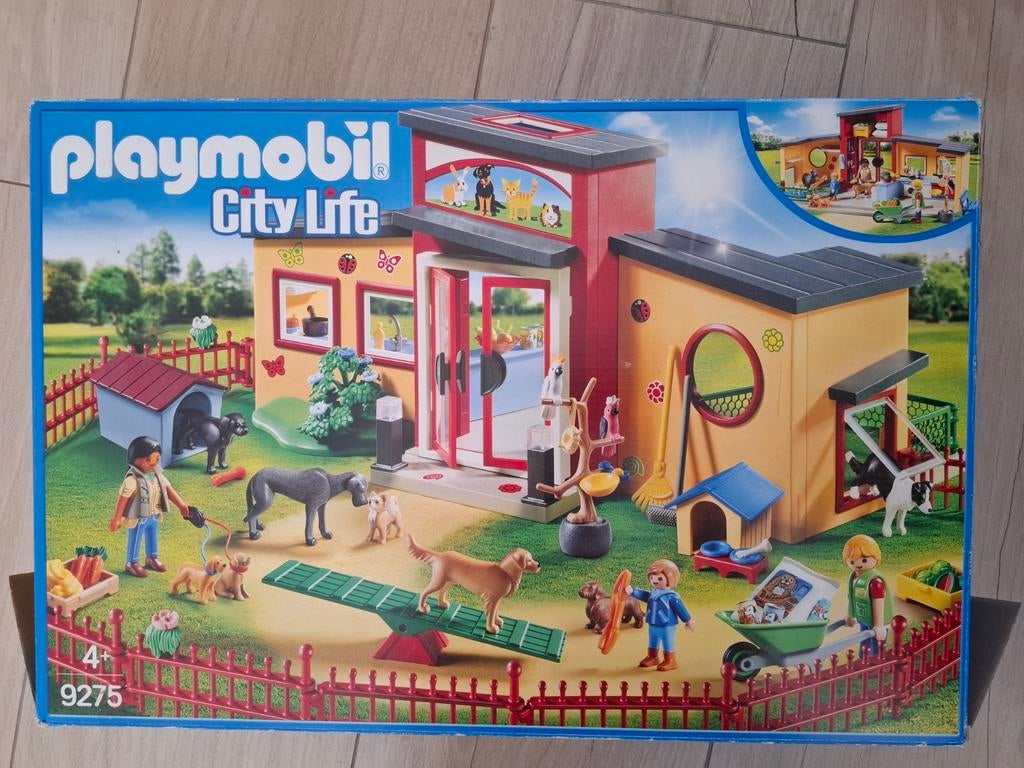 Playmobil City Life Dierenpension 9275, Ophalen of Verzenden, Zo goed als nieuw, Complete set