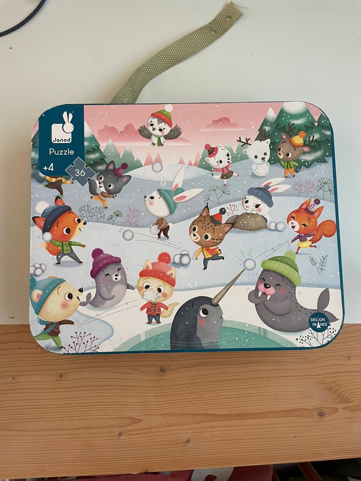 Janod puzzel 4 jaar, Ophalen of Verzenden, 10 tot 50 stukjes, Zo goed als nieuw