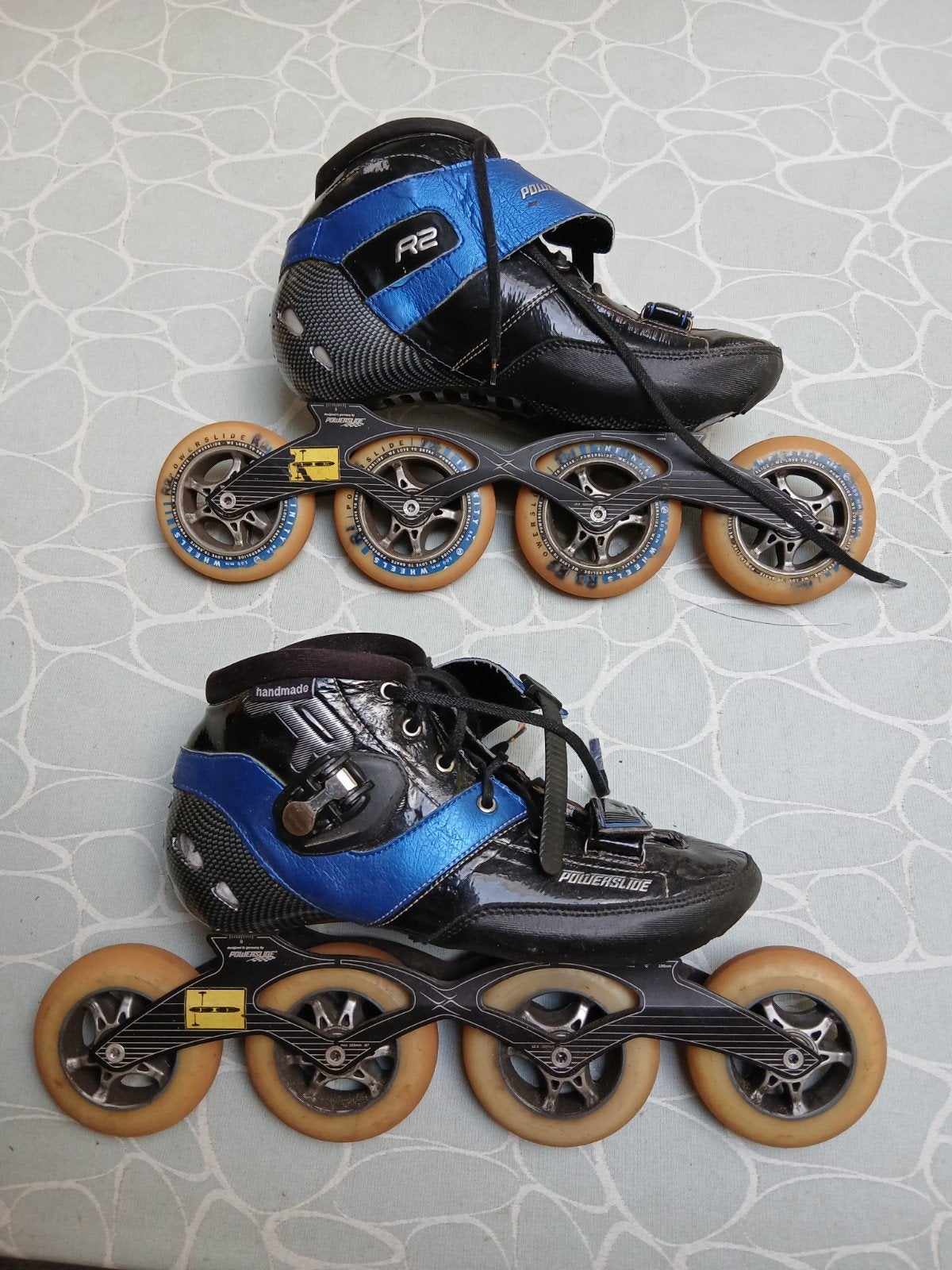 R2 powerslide skeelers maat 10, 44., Sport en Fitness, Skeelers, Ophalen of Verzenden, Gebruikt, Powerslide