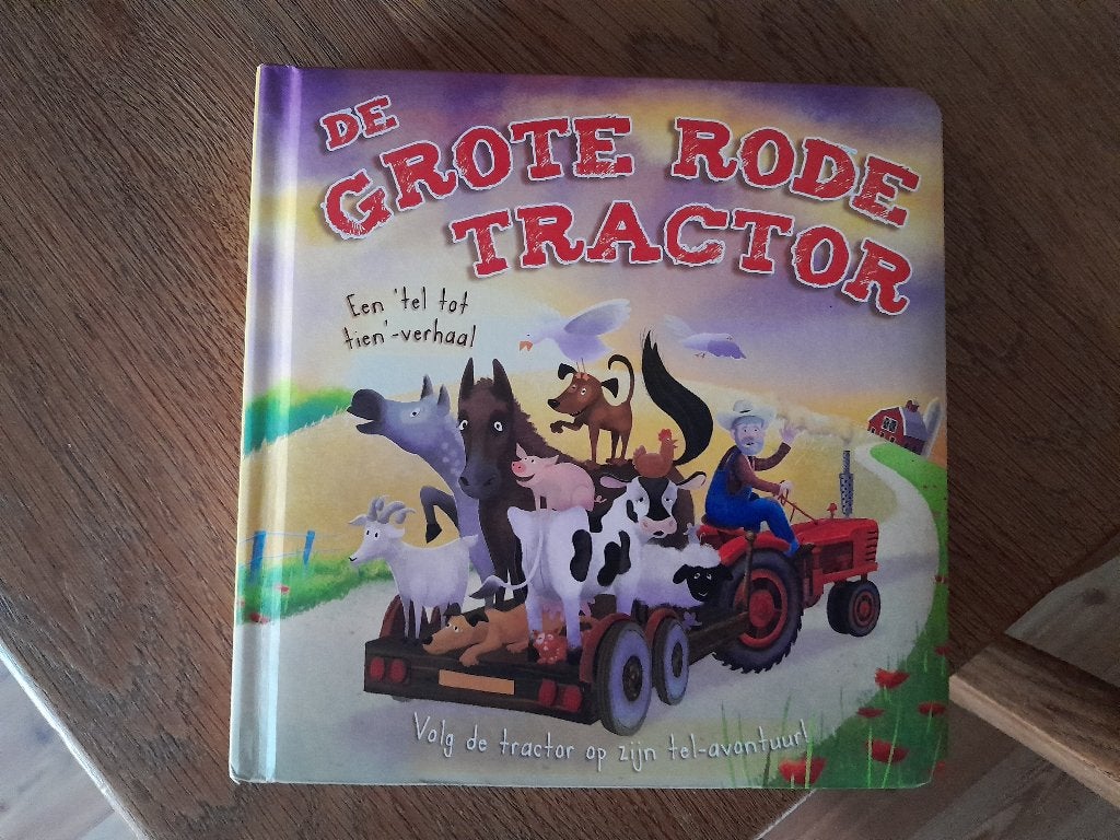~ Boek; De Grote Rode Tractor Een 'tel tot tien'-verhaal, Ophalen of Verzenden, Gelezen, Oakley Graham, 1 tot 2 jaar