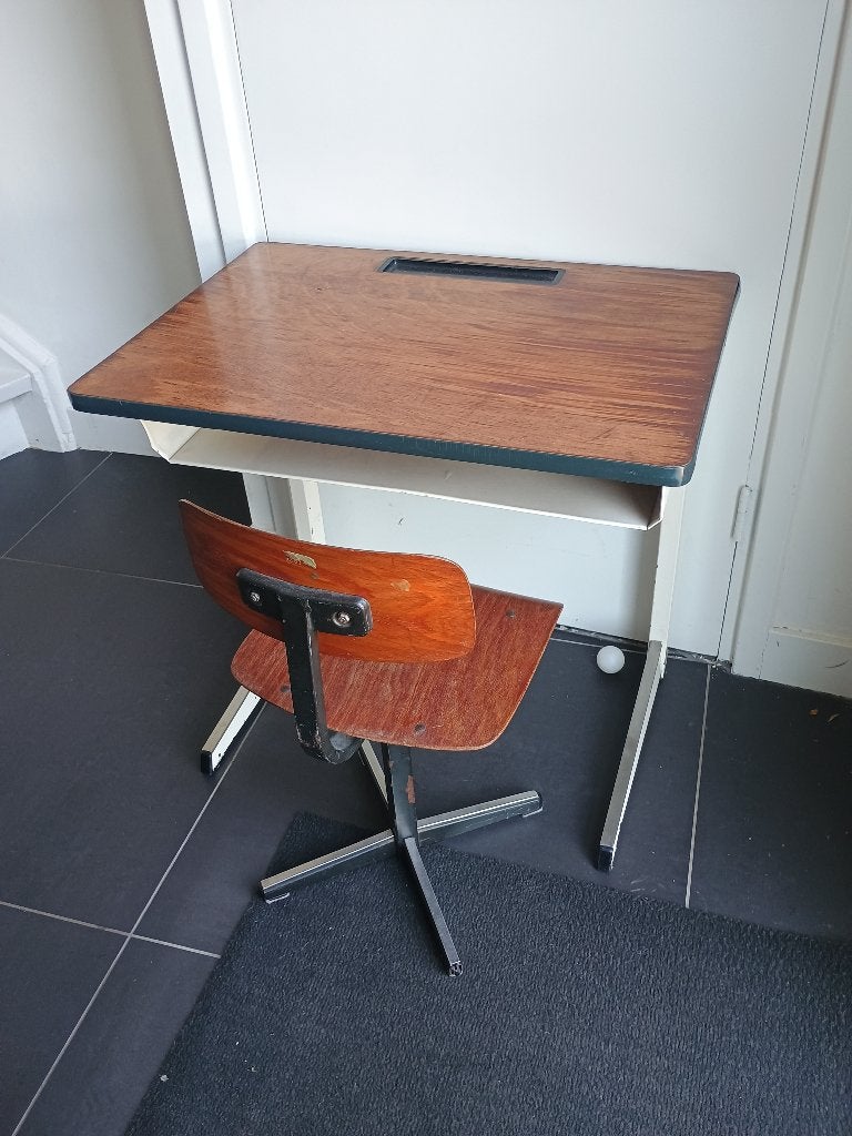 Ouderwets bureau met stoel, vintage, Ophalen, Gebruikt, Tafel(s) en Stoel(en)
