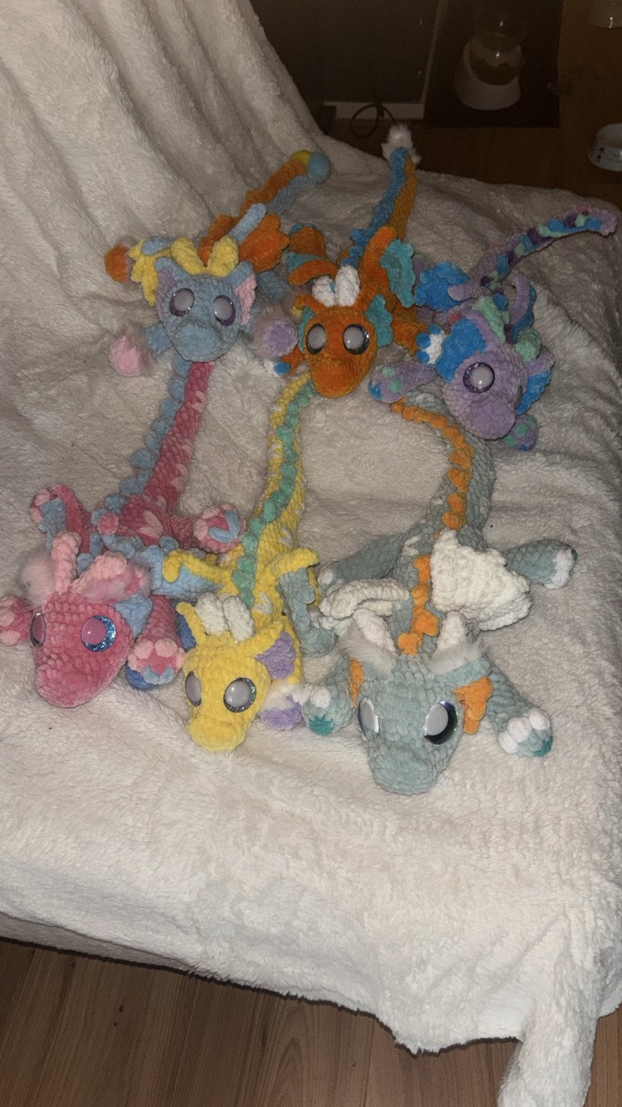 Handgemaakte Snuggle Draakjes - Diverse Kleuren, Kinderen en Baby's, Handgemaakt, Overige typen, Nieuw, Ophalen of Verzenden
