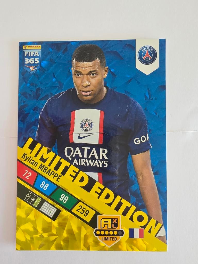 Panini FIFA 365 Limited Edition Kylian Mbappé (grote kaart), Ophalen of Verzenden