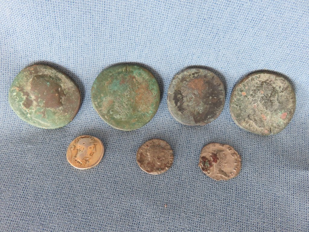 Romeinse rijk - munten 1e - 3e eeuw A.D. - bodemvondsten, Ophalen of Verzenden, Overige landen, Setje