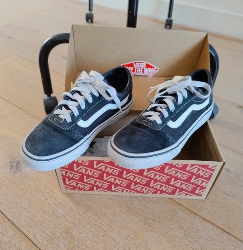 Vans Ward zwarte skate sneakers (maat 34), Gebruikt, Vans, Jongen of Meisje, Schoenen
