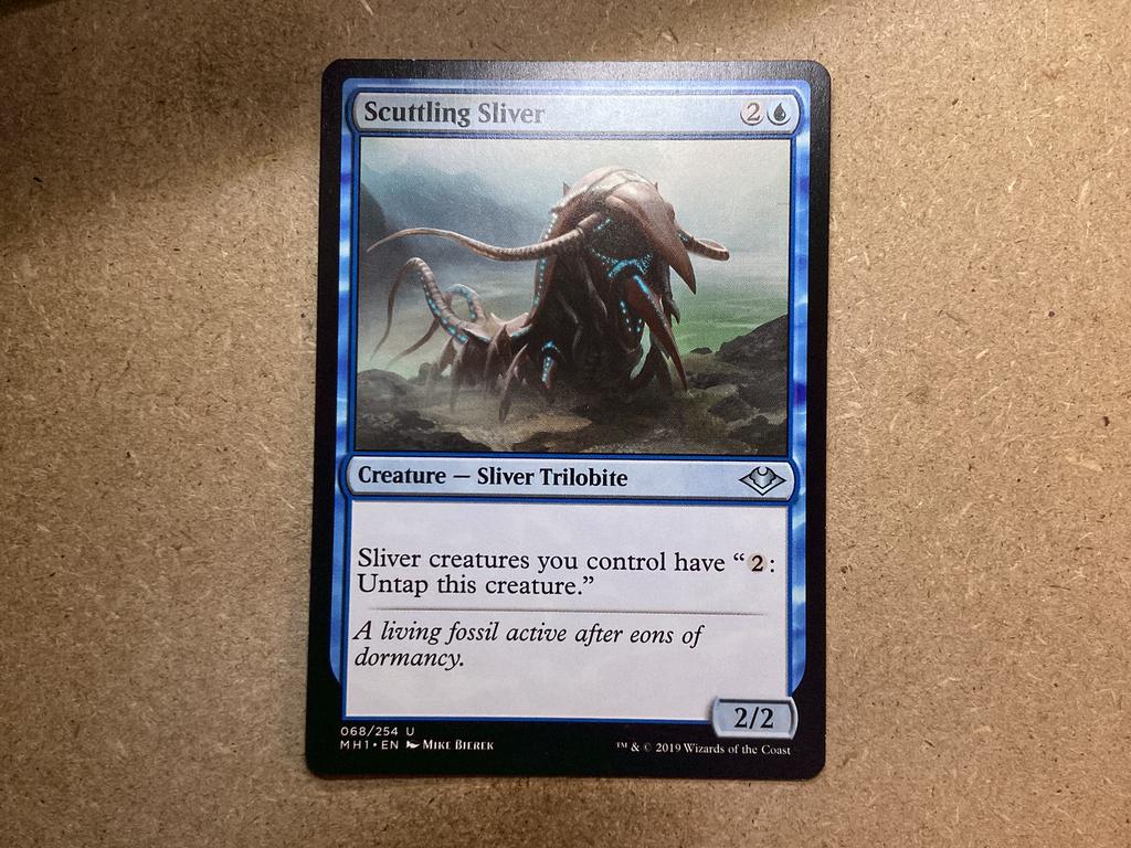 1x Scuttling Sliver [068/254] (Near Mint), Ophalen of Verzenden, Zo goed als nieuw, Losse kaart